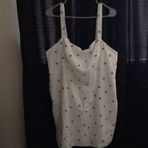 White Dress w/ Cherries All Over